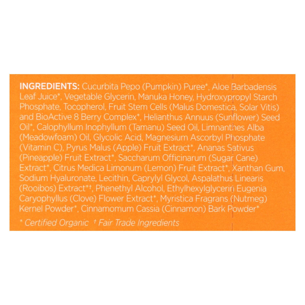 Andalou Naturals Instant Brightening Face Mask - Pumpkin & Honey - Case Of 6 - 0.28 Oz