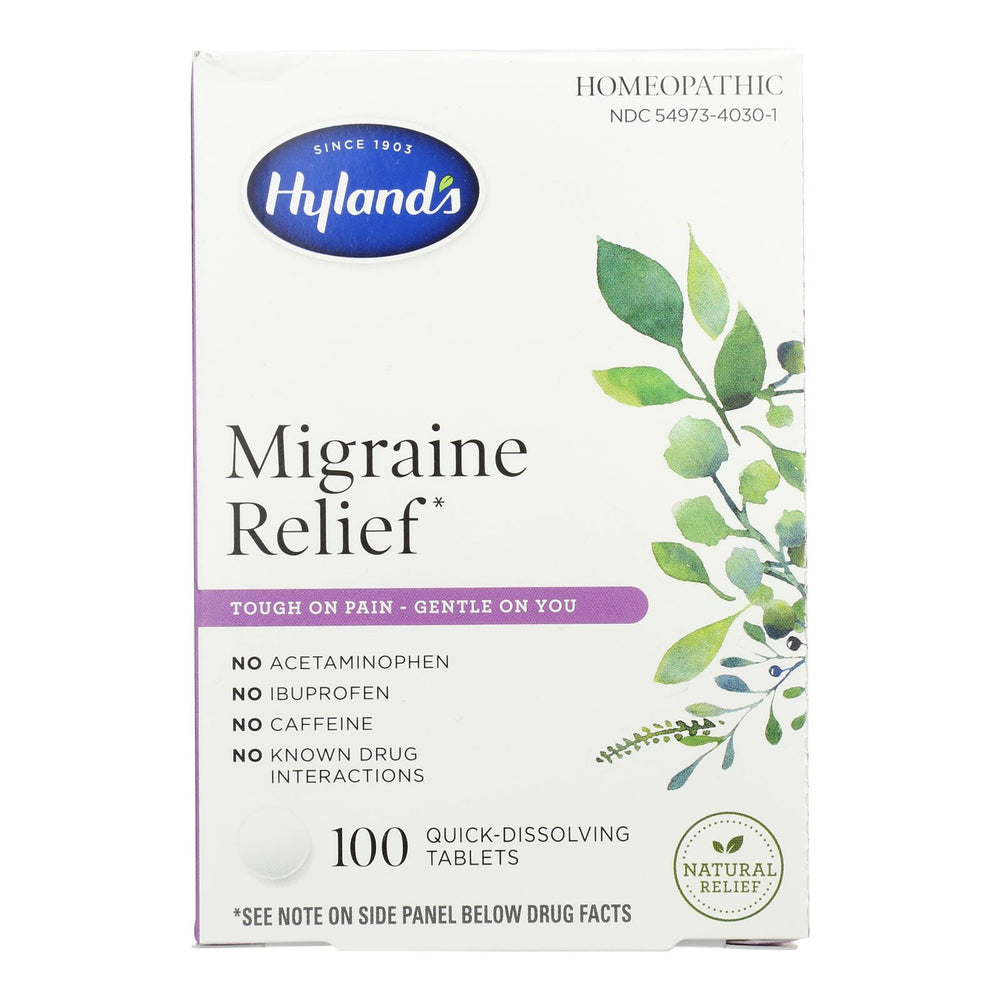 Hyland's - Homeopath Migraine Relief - 1 Each-100 Tab