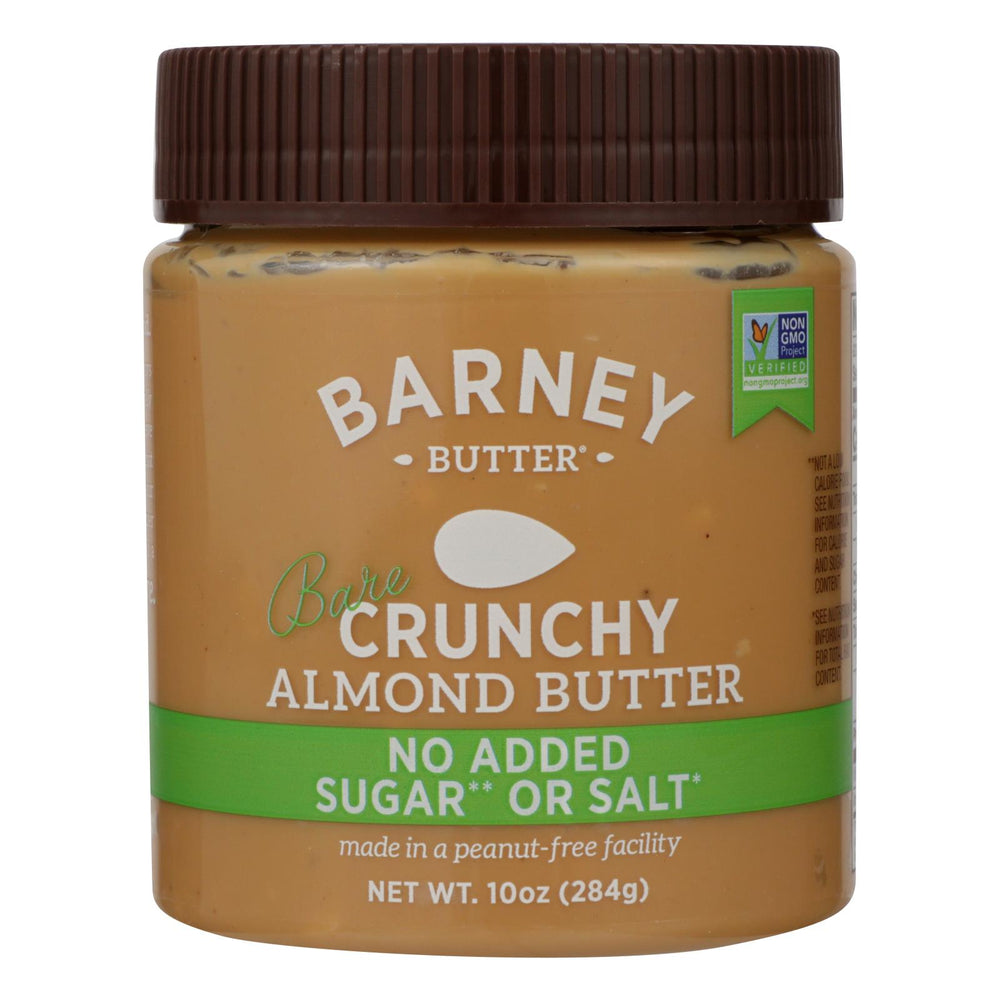 Barney Butter Almond Butter - Bare Crunchy - Case Of 6 - 10 Oz.