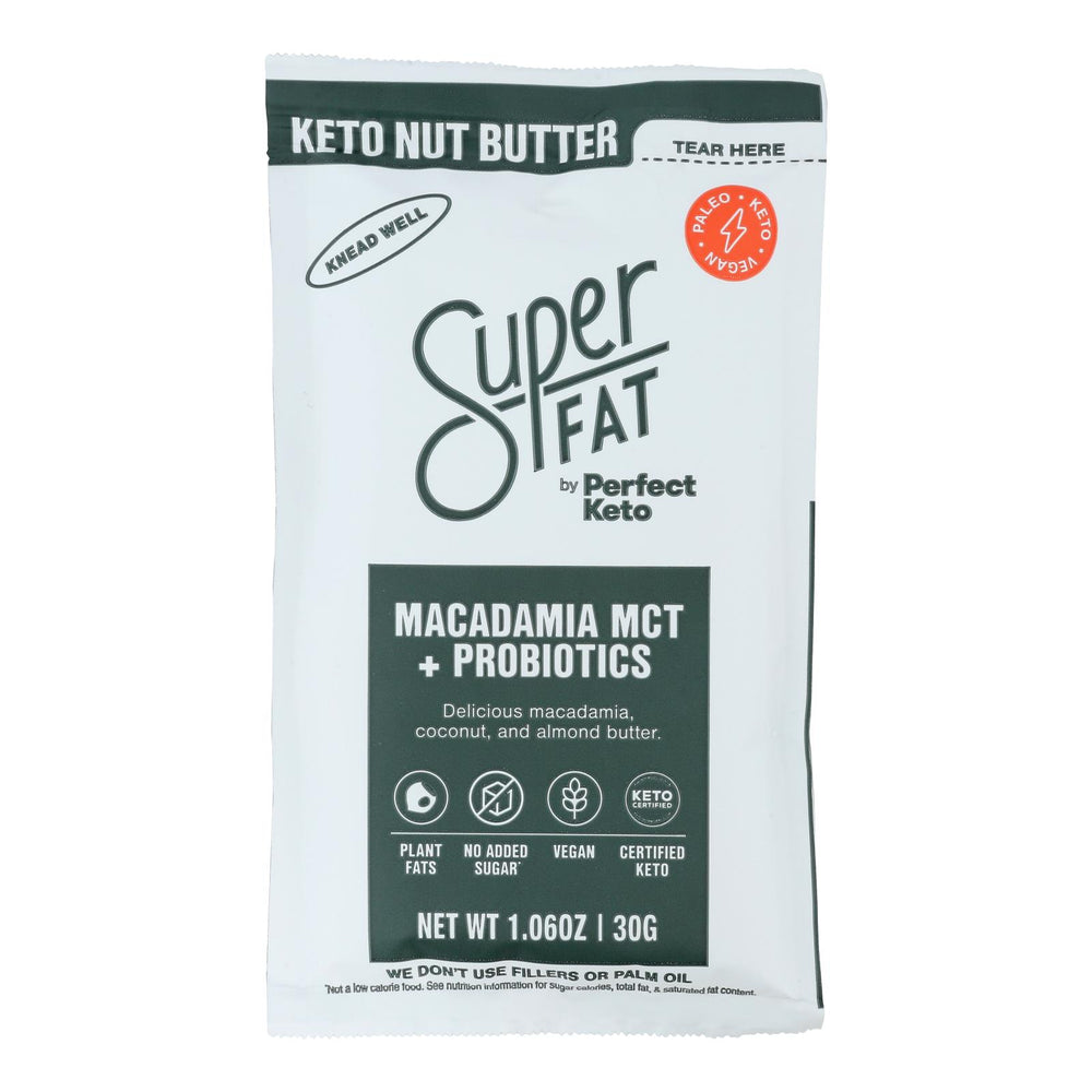 Superfat - Nut Butter Macad Mct & Probi - Case Of 10-1.06 Oz