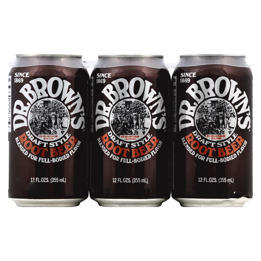 Dr. Brown Draft Style Root Beer - Case Of 4 - 6/12 Fz