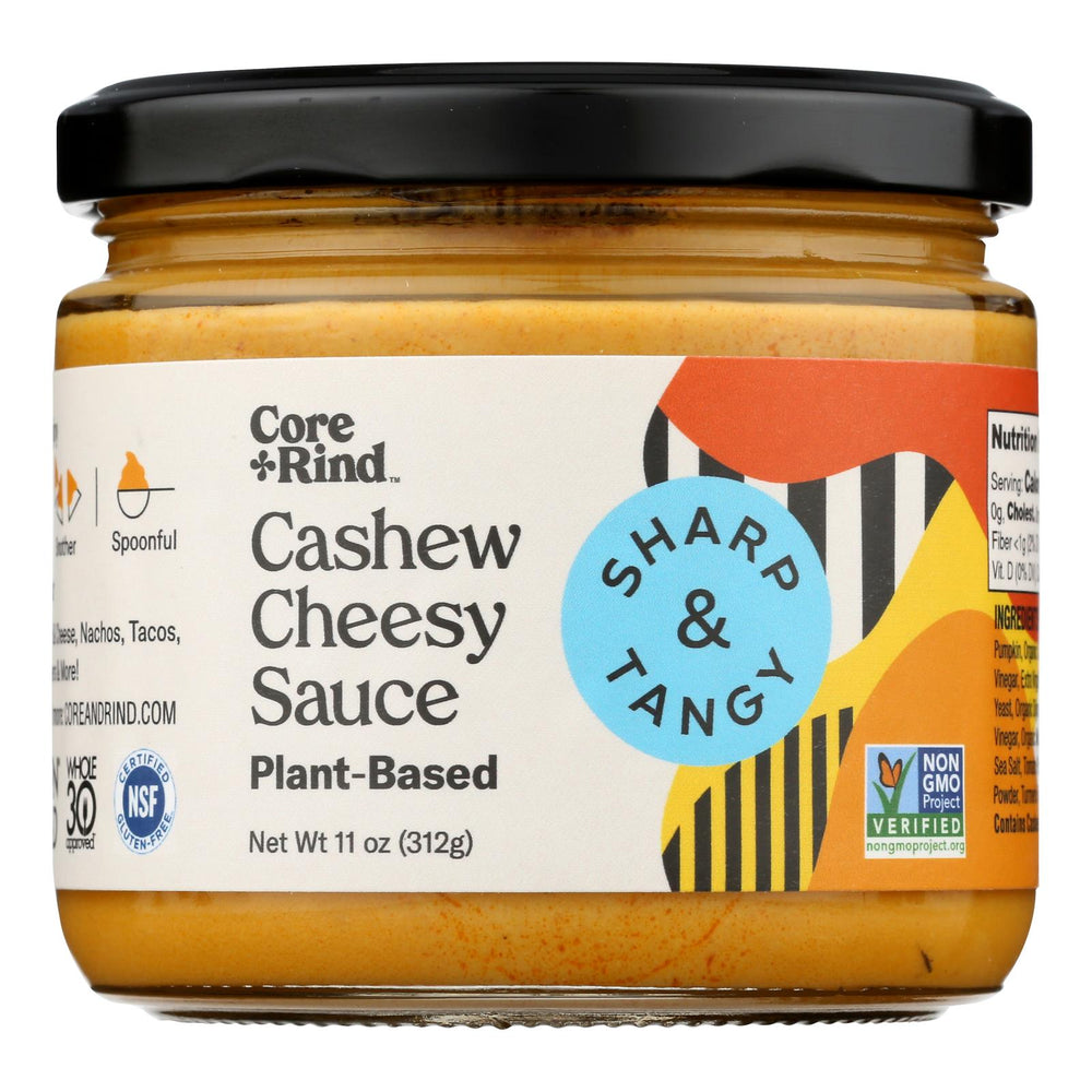 Core & Rind - Sauce Shrp Tangy Cshw Chs - Case Of 6-11 Oz