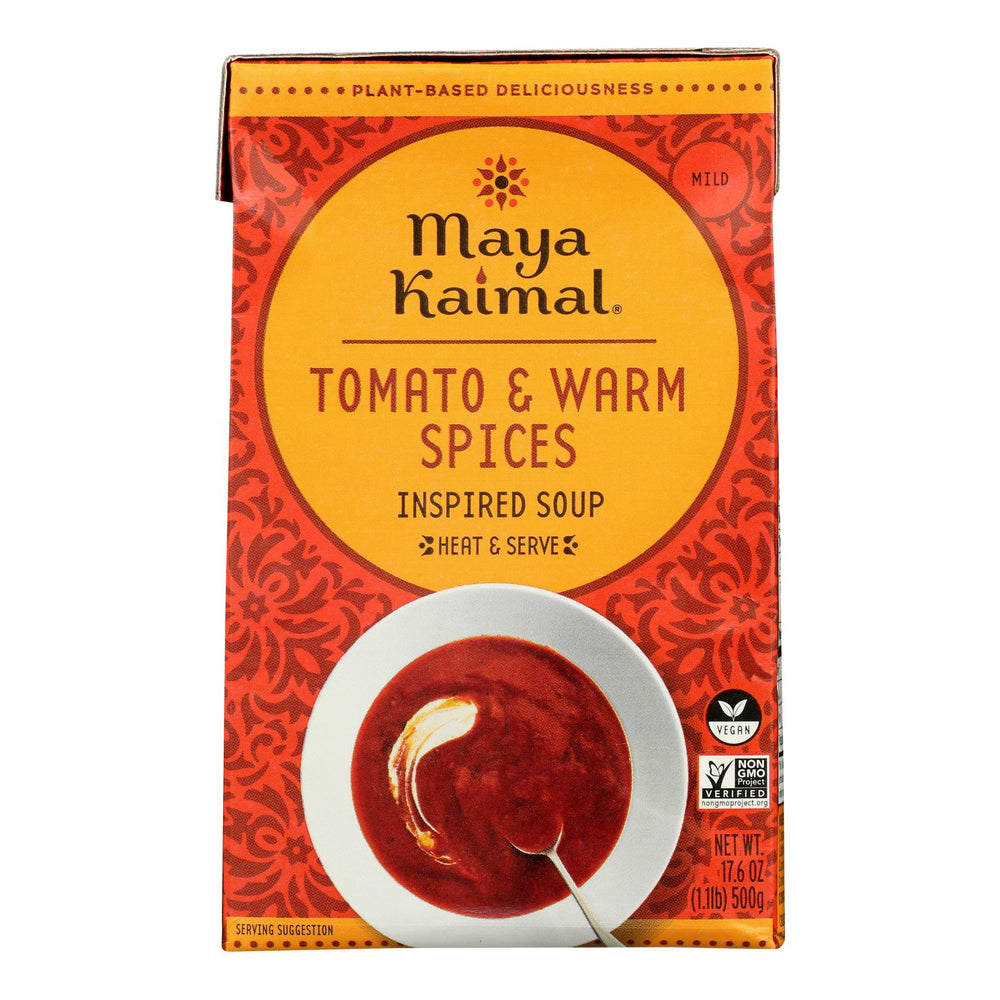 Maya Kaimal - Soup Tomato Warm Spices - Case Of 12-17.6 Fz