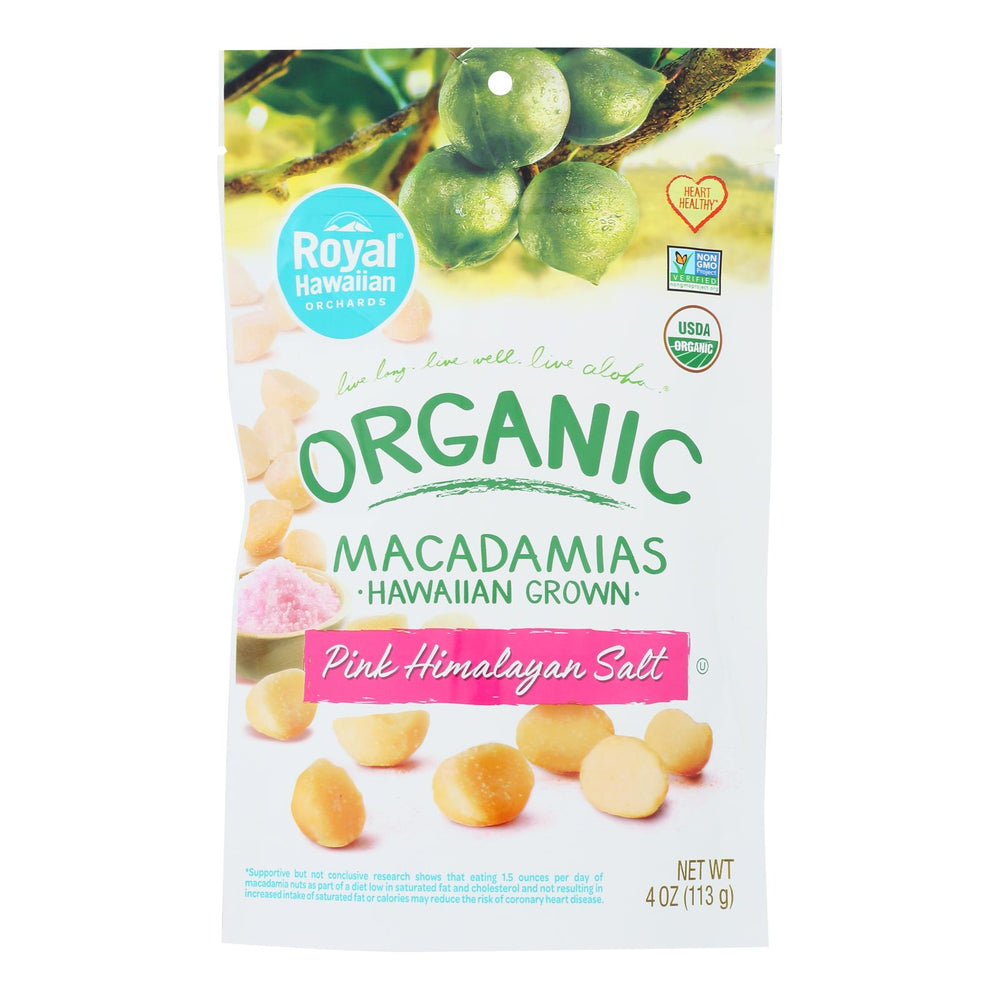 Royal Hawaiian Orchards - Macdmia Nuts Pink Salt - Case Of 6-4 Oz