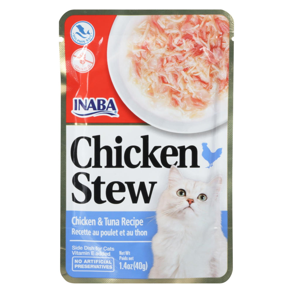 Inaba - Cat Food Chicken Tuna Stew - Case Of 8-1.4 Oz
