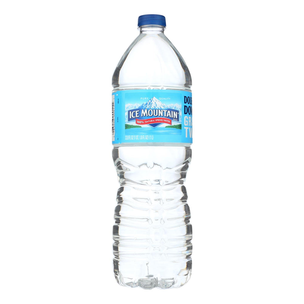 Ice Mountain - Natural Spring Water - Case Of 18 - 33.8 Fl Oz.