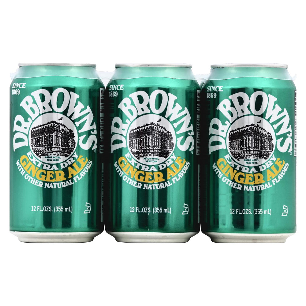 Dr. Brown - Soda Ginger Ale - Case Of 4 - 6/12 Fz