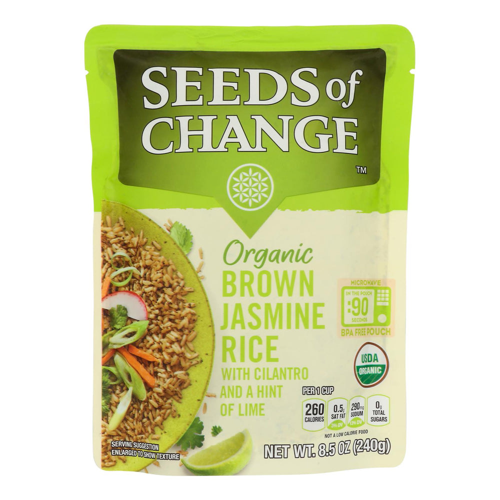 Seeds Of Change - Rice Brn Jas Cil Lime - Case Of 12-8.5 Oz