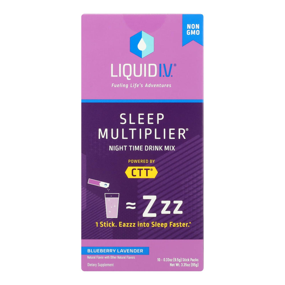 Liquid I.v. - Drink Mix Sleep Blbry 10ct - Case Of 1-3.35 Oz