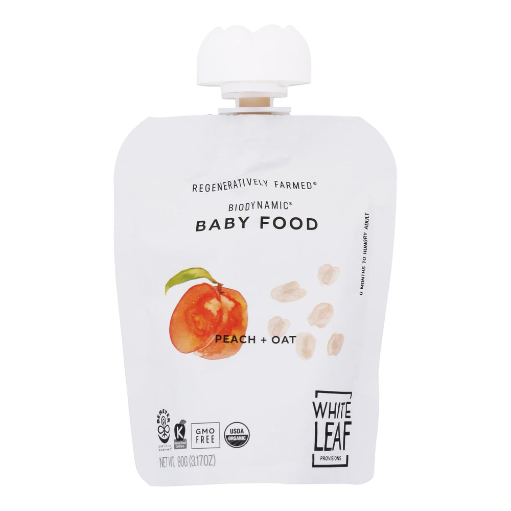 White Leaf Provisions - Bbyfd Peach & Oat - Case Of 6-90 Grm