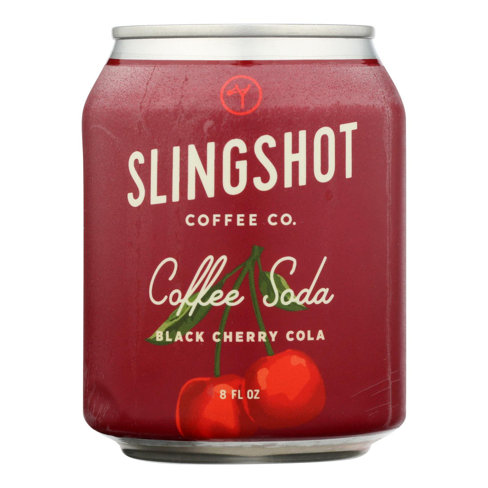 Slingshot Coffee Black Cherry Cola Coffee Soda, Black Cherry Cola - Case Of 12 - 8 Fz