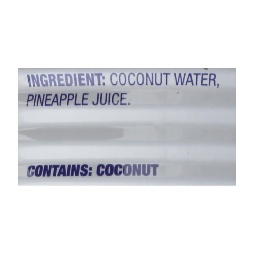 C2o Coconut Water With Pineapple Juice And Coconut Pulp - Case Of 12 - 17.5 Fz