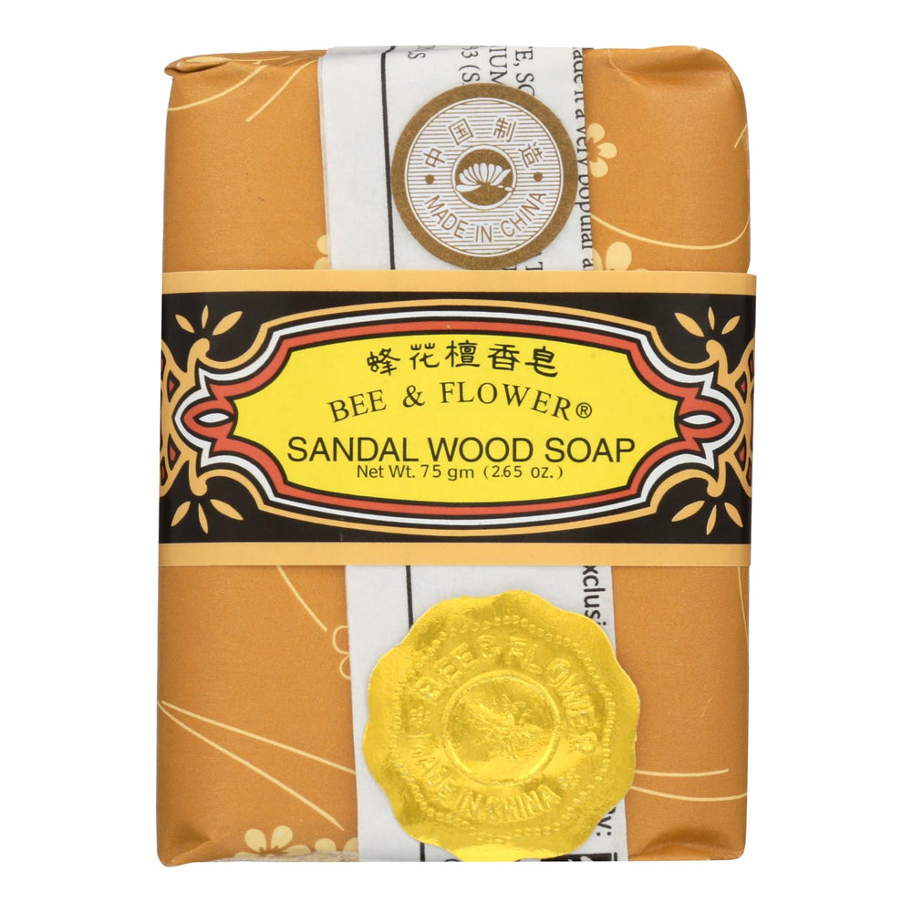 Bee And Flower Soap Sandalwood - 2.65 Oz - Case Of 12