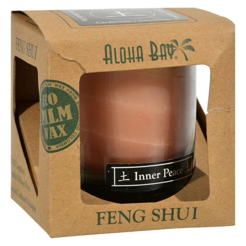 Aloha Bay - Feng Shui Elements Palm Wax Candle - Earth-inner Peace - 2.5 Oz