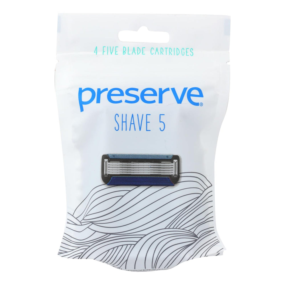 Preserve Shave 5 Replacement Blades - 4 Ct- 6 Packs