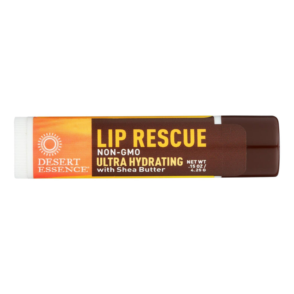 Desert Essence - Lip Rescue With Shea Butter - 0.15 Oz - Case Of 24
