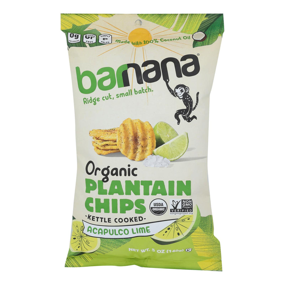 Barnana - Plntn Chips Acaplco Lme - Case Of 6-5 Oz
