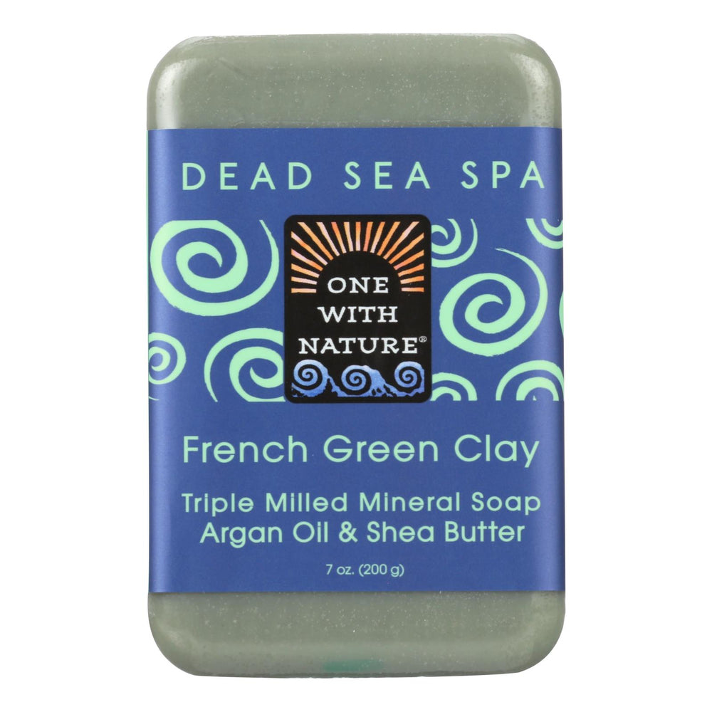 One With Nature - Bar Soap French Green Clay - 1 Each 1-7 Oz