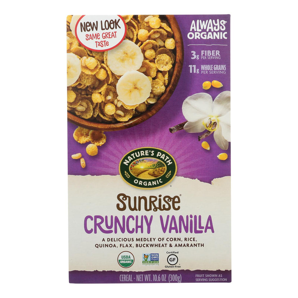 Nature's Path Crunchy Vanilla - Sunrise - Case Of 12 - 10.6 Oz.