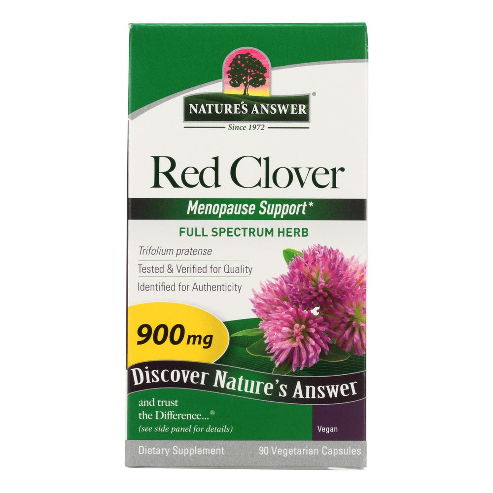 Nature's Answer - Red Clover Tops - 90 Caps