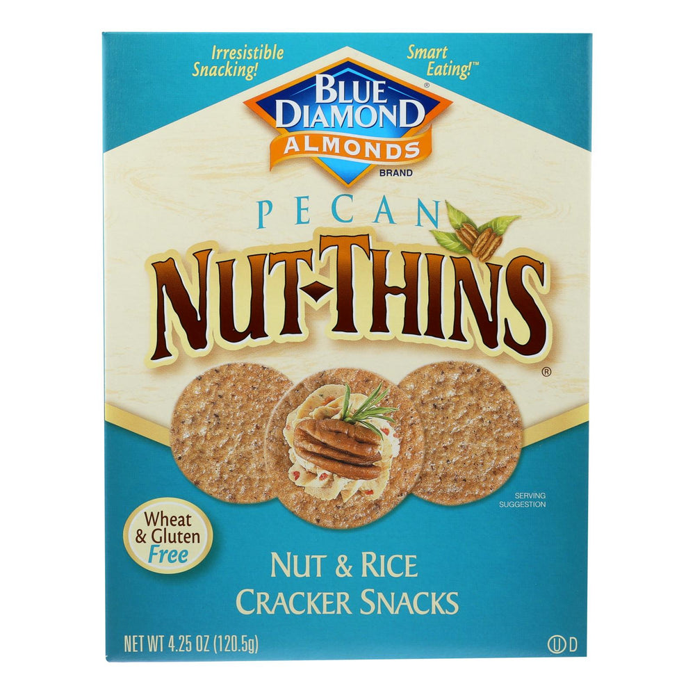 Blue Diamond - Nut Thins - Pecan - Case Of 12 - 4.25 Oz.