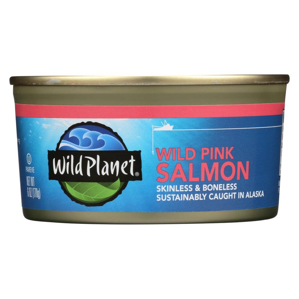 Wild Planet Wild Alaskan Pink Salmon - Case Of 12 - 6 Oz.