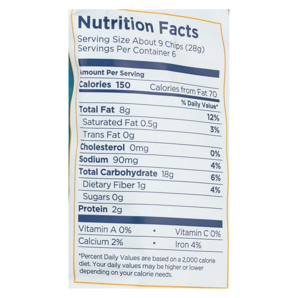 Lundberg Family Farms Sea Salt Rice Chips - Case Of 12 - 6 Oz.