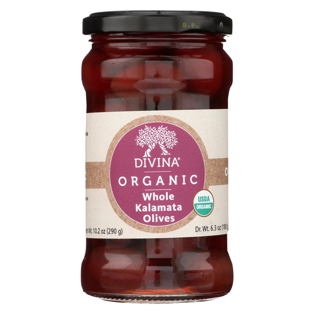 Divina - Organic Kalamata Olives - Case Of 6 - 6.35 Oz.