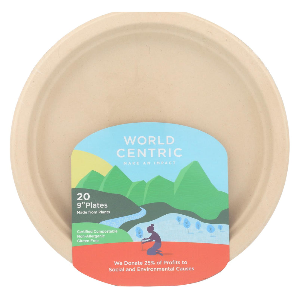 World Centric Fiber Plate - Case Of 12 - 20 Count