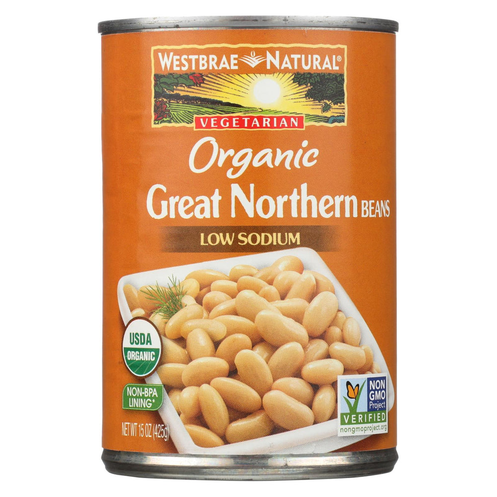 Westbrae Foods Organic Great Northern Beans - Case Of 12 - 15 Oz.