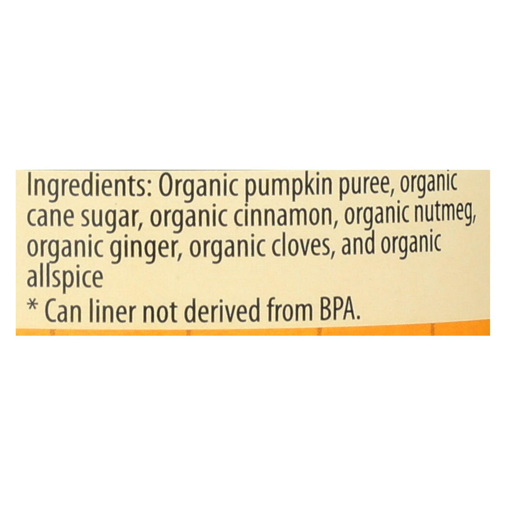 Farmer's Market Organic Pumpkin - Pie Mix - Case Of 12 - 15 Oz.