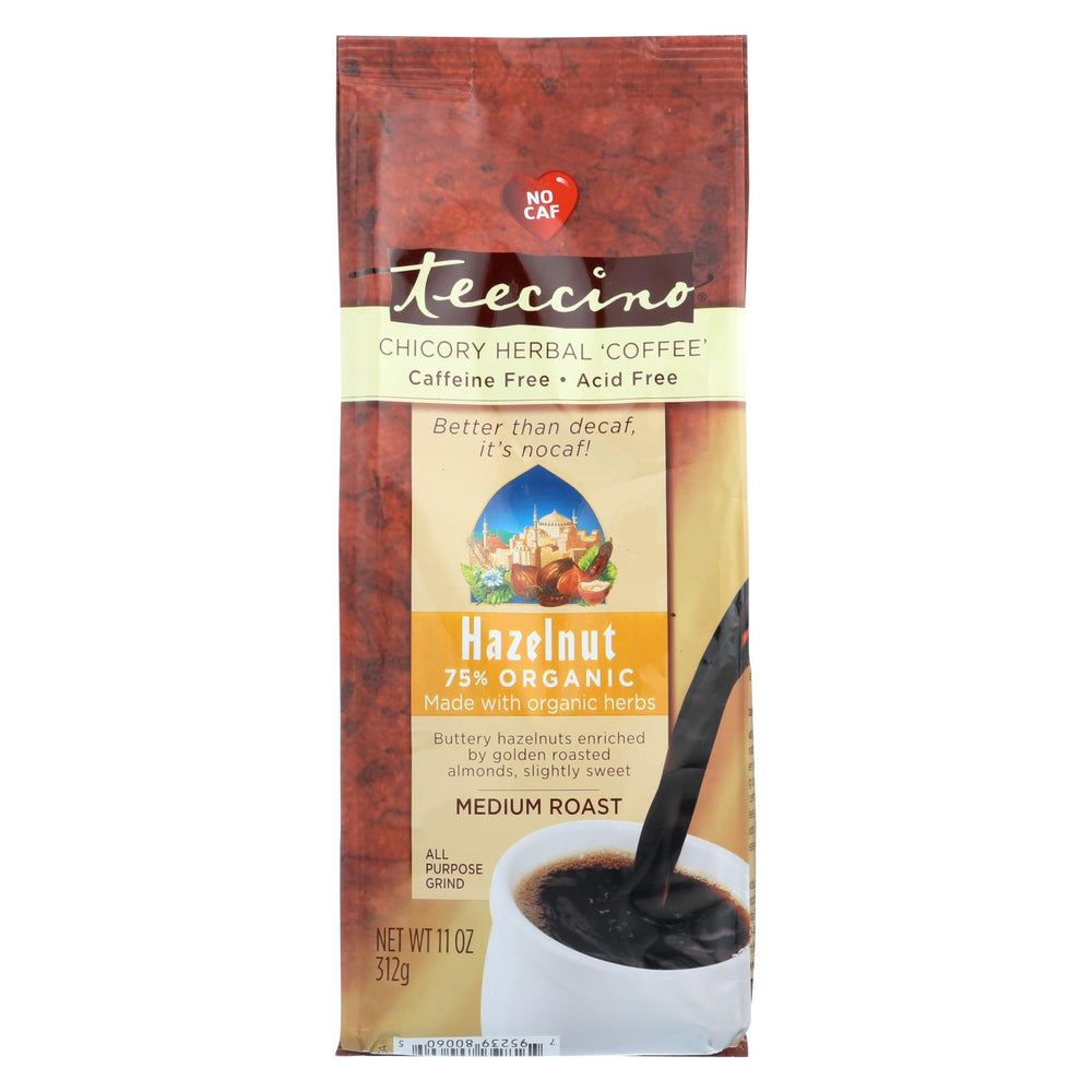 Teeccino Mediterranean Herbal Coffee Hazelnut - 11 Oz - Case Of 6