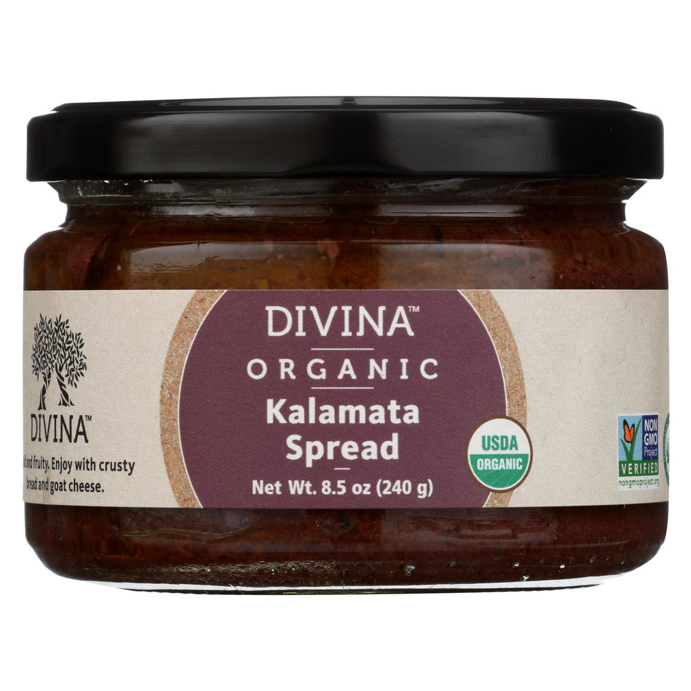 Divina - Organic Kalamata Olive Spread - Case Of 6 - 8.5 Oz.