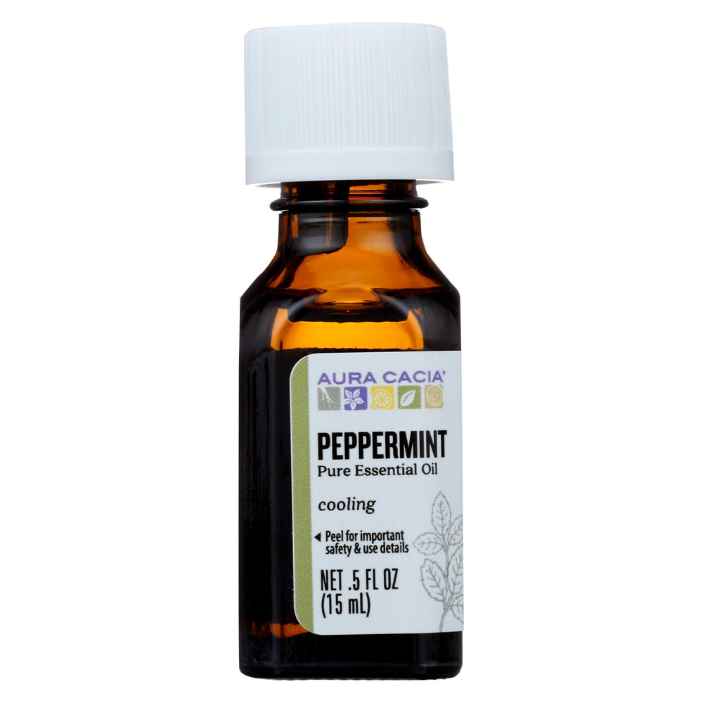 Aura Cacia - Pure Essential Oil Peppermint - 0.5 Fl Oz