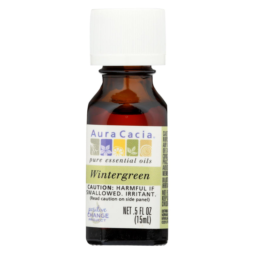 Aura Cacia - Pure Essential Oil Wintergreen - 0.5 Fl Oz