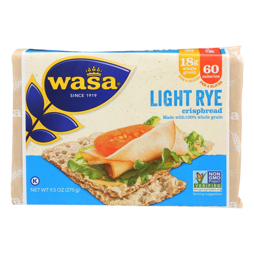 Wasa Crispbread Light Rye - Case Of 12 - 9.5 Oz.