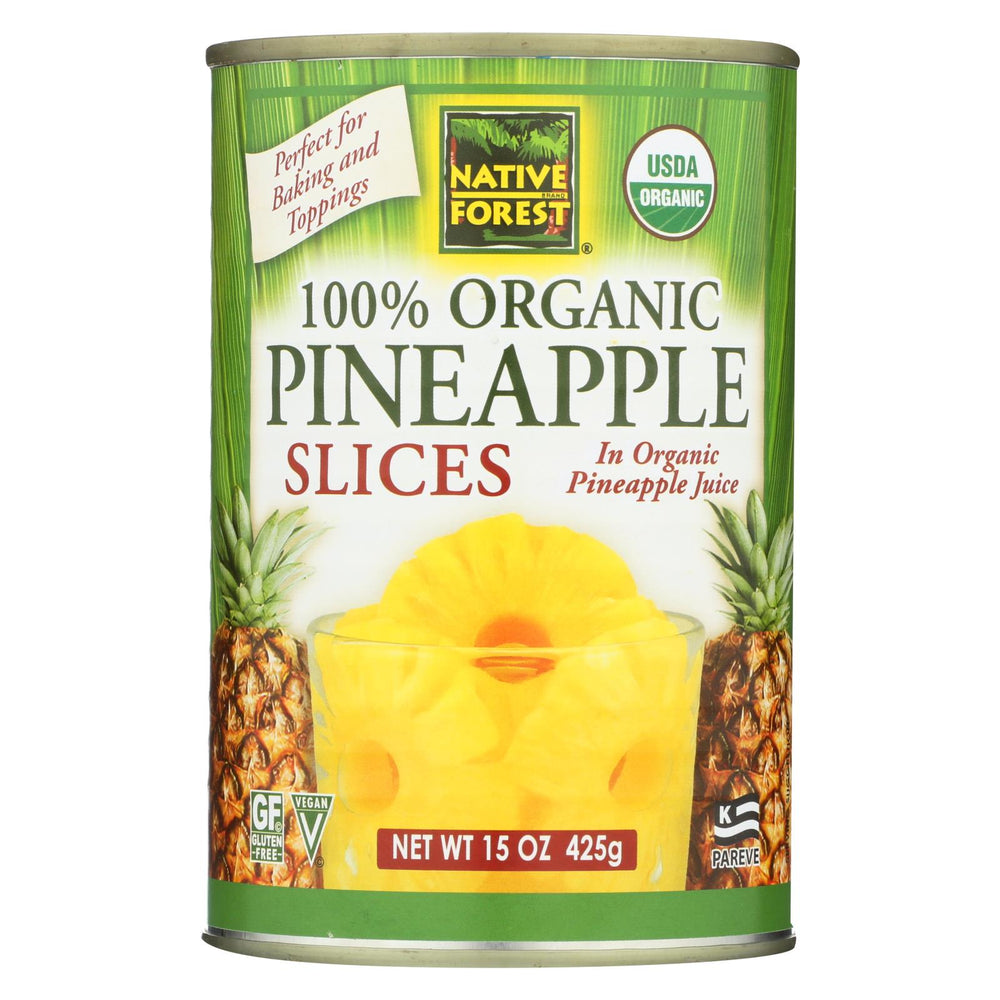 Native Forest Organic Slices - Pineapple - Case Of 6 - 15 Oz.