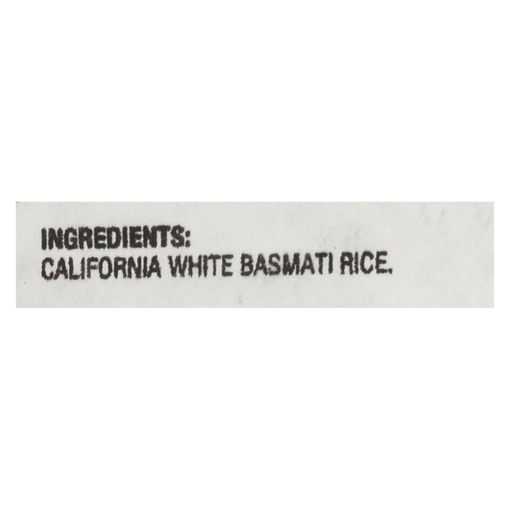 Lundberg Family Farms California White Basmati Rice - Case Of 25 Lbs