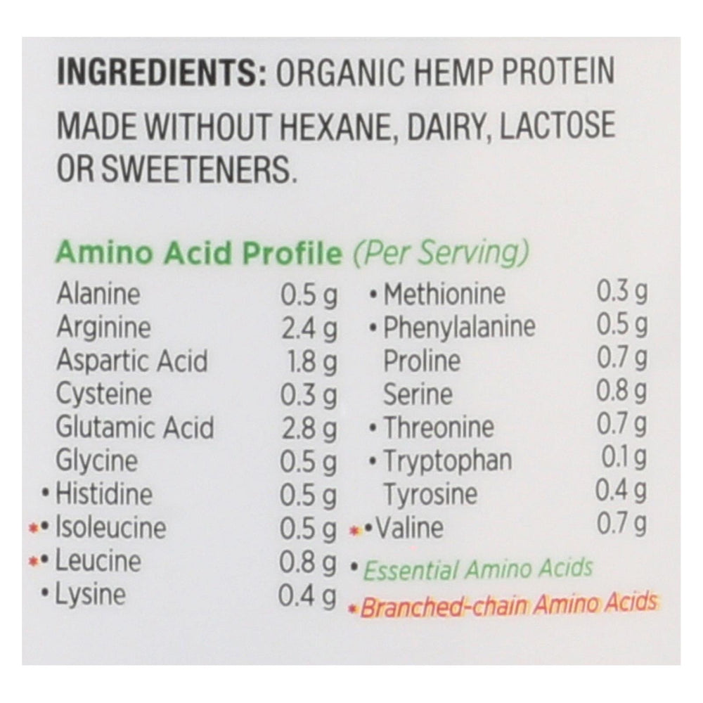 Nutiva Organic Hemp Protein - 16 Oz