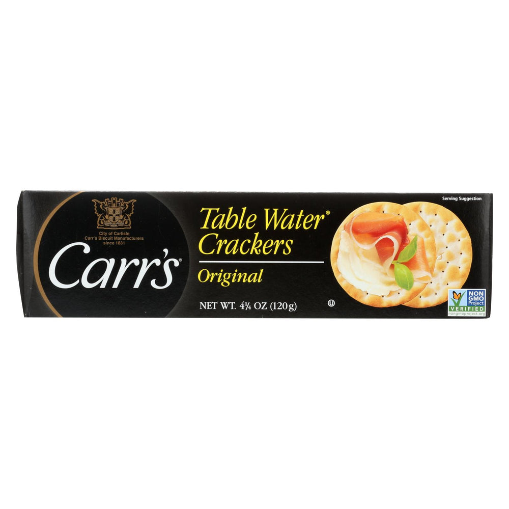 Carr's Bite Size Table Water Cracker - Case Of 12 - 4.25 Oz