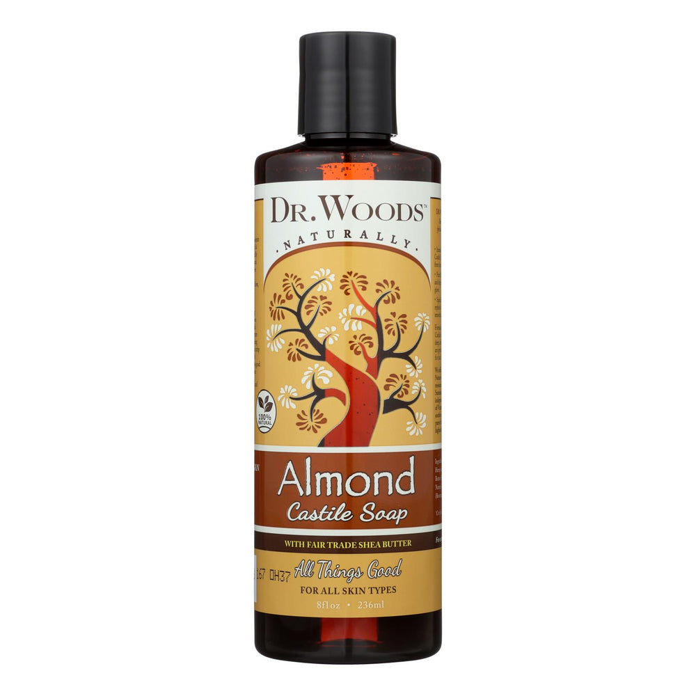 Dr. Woods Shea Vision Pure Castile Soap Almond With Organic Shea Butter - 8 Fl Oz