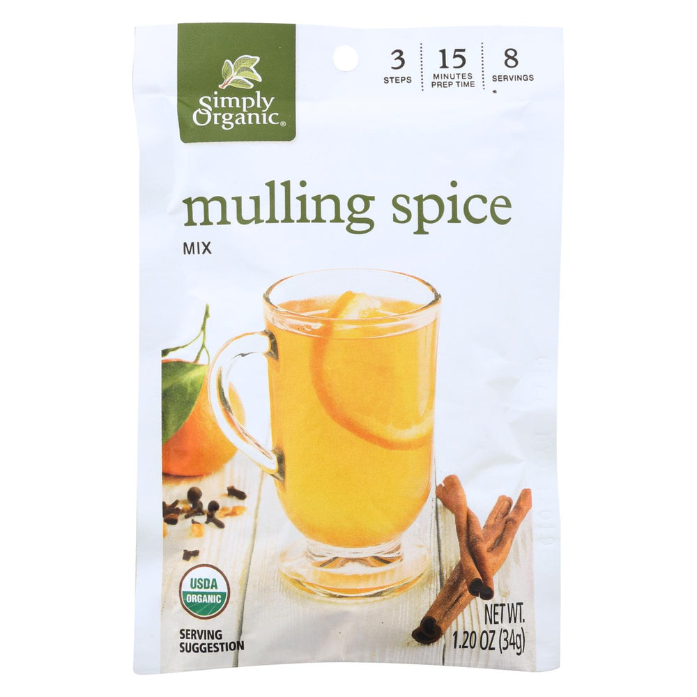 Simply Organic Mulling Spice - Organic - Gluten Free - 1.2 Oz - Case Of 8