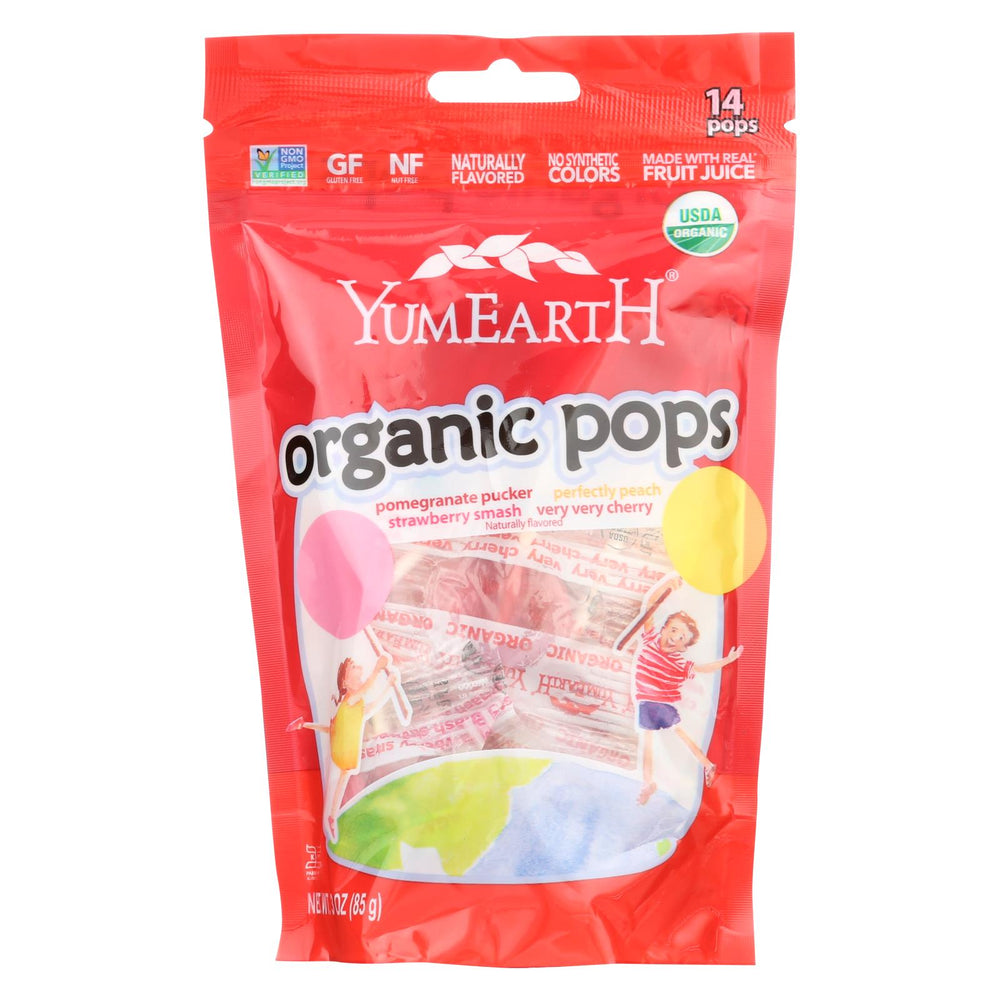 Yummy Earth Organic Lollipops Assorted Flavors - 3 Oz - Case Of 6