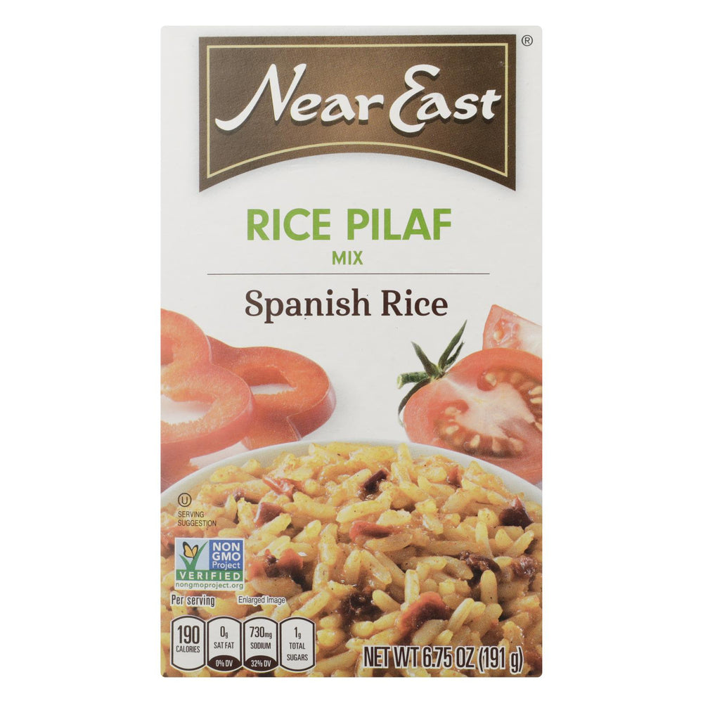 Near East Rice Pilaf Rice - Spanish - Case Of 12 - 6.75 Oz.