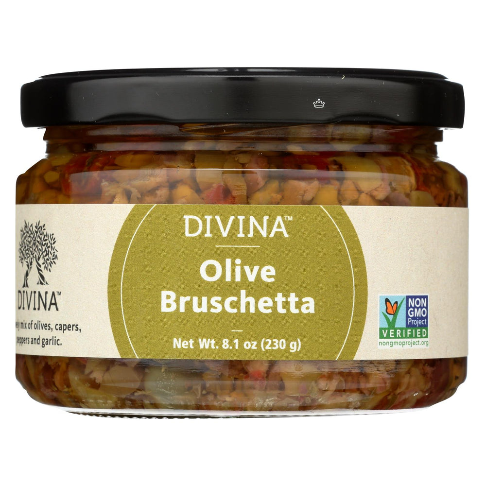 Divina - Olive Bruschetta - Case Of 6 - 8.1 Oz.