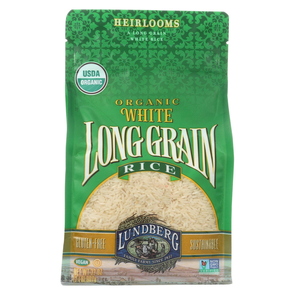 Lundberg Family Farms Organic White Organic Long Grain Rice - Case Of 6 - 2 Lb.