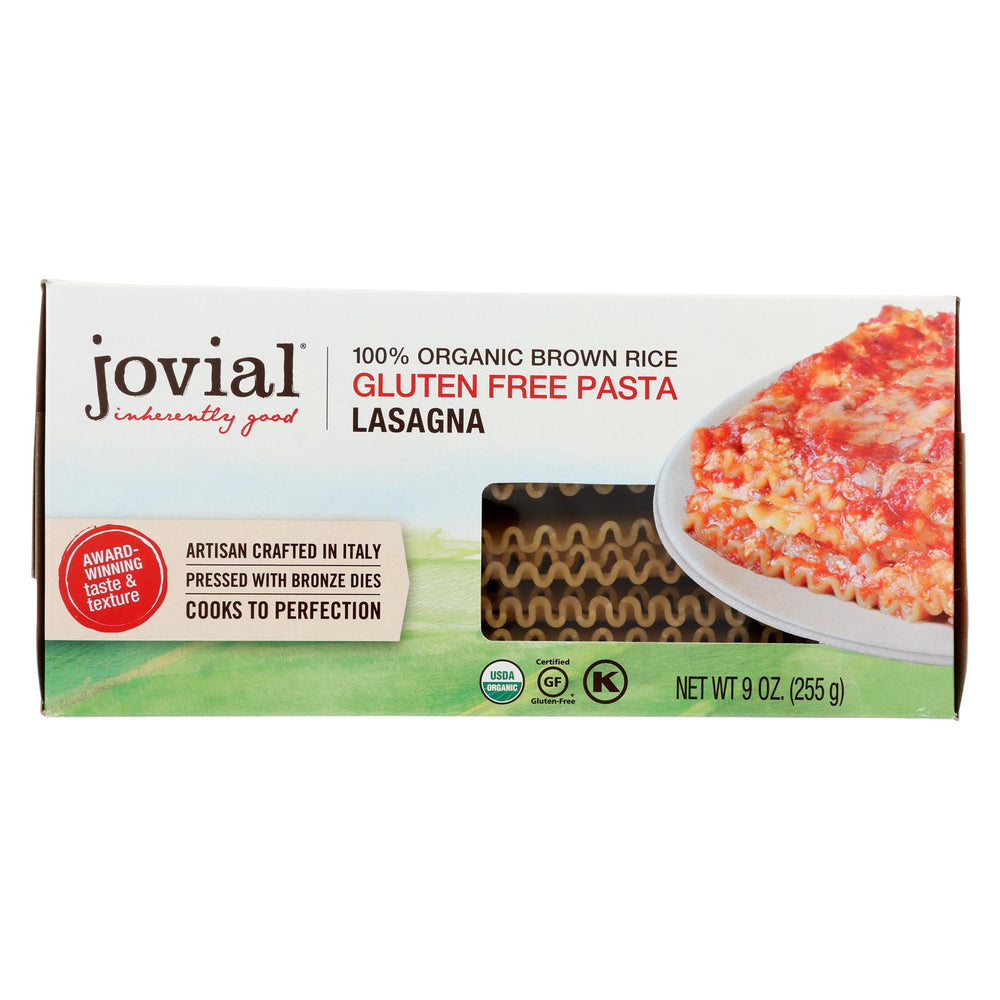 Jovial - Pasta - Organic - Brown Rice - Lasagna - 9 Oz - Case Of 12
