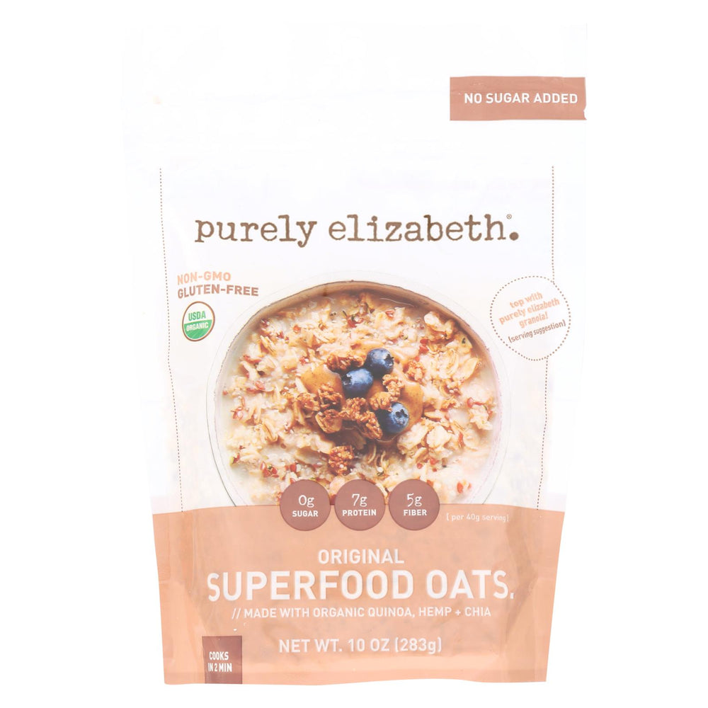 Purely Elizabeth Oatmeal - Organic - Ancient Grain - Original - 10 Oz - Case Of 6