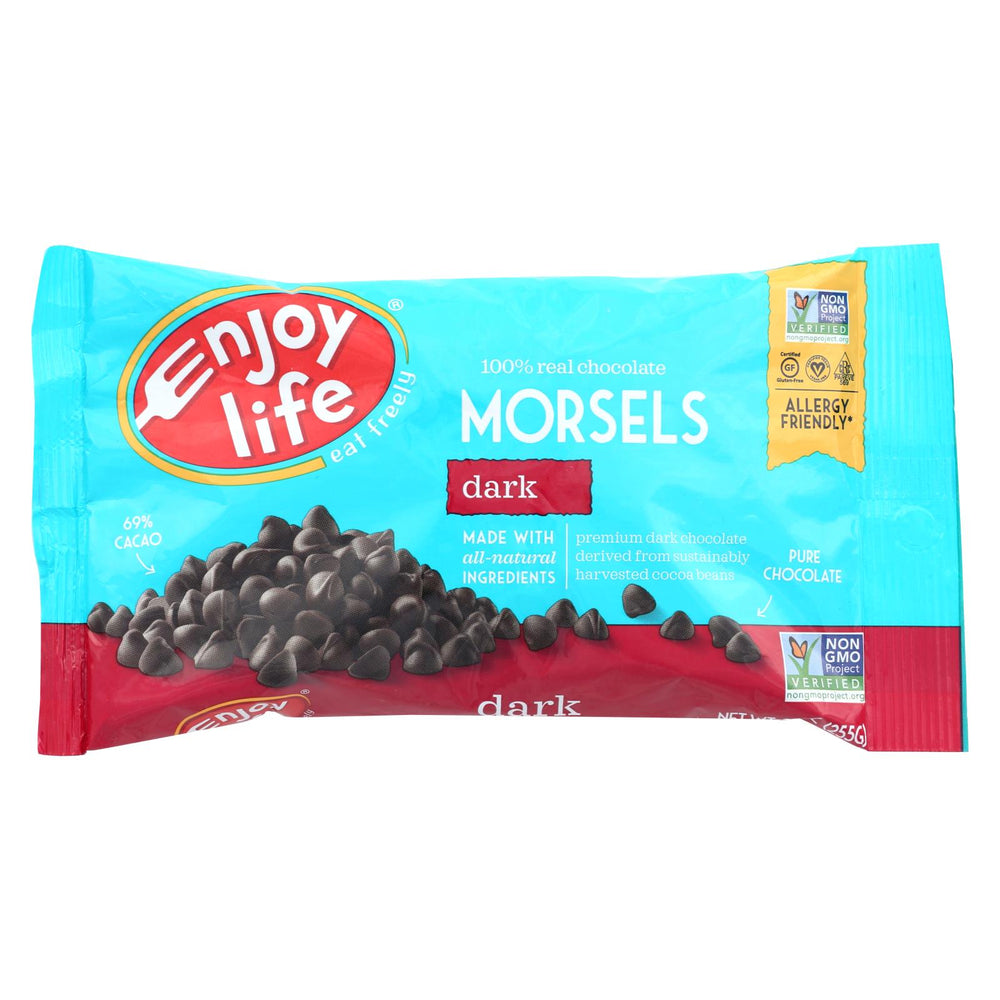 Enjoy Life - Baking Chocolate - Morsels - Dark Chocolate - 9 Oz - Case Of 12