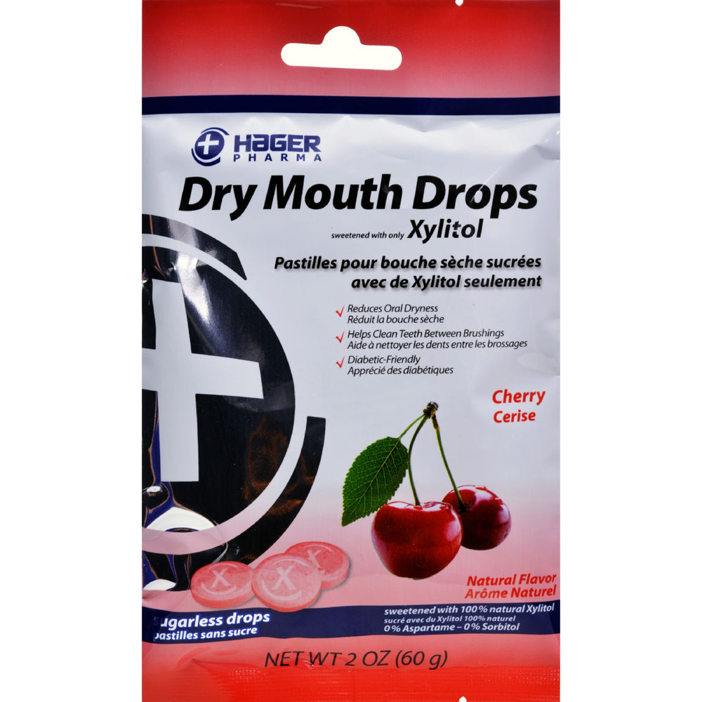 Hager Pharma Dry Mouth Drops - Cherry - 2 Oz